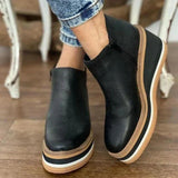 Carmen - Damen Stiefeletten mit Blockabsatz und Reißverschluss – Schwarz