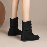 Braune Schlupfstiefeletten mit Eleganz und Komfort – Schwarz
