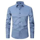 Felix™ - Knitterfreies Hemd – Blau