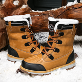 Winterschuhe Herren | Mittelhohe Schnürstiefel – Braun