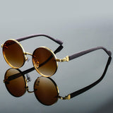 Aila | Premium Metall-Sonnenbrille mit Anti-Reflektion – Braun