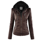 Wetterfester Damen jacke mit Kapuze – Braun
