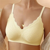 Bügelfreier Komfort-Bralette - Leah – Gelb
