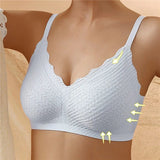 Bügelfreier Komfort-Bralette - Leah – Blau