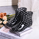 Bunte Damenstiefel für Fröhliche Regentage – Schwarz