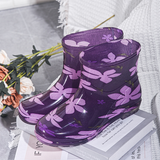 Bunte Damenstiefel für Fröhliche Regentage – Lila