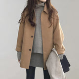 Eleganter mantel für damen – Khaki