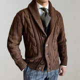 Avery | herrenjacke mit revers – Braun