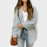 Leva | Lässiger Strick-Cardigan für jeden Anlass – Grau