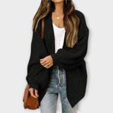 Leva | Lässiger Strick-Cardigan für jeden Anlass – Schwarz