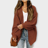 Leva | Lässiger Strick-Cardigan für jeden Anlass – Kaffee