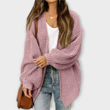 Leva | Lässiger Strick-Cardigan für jeden Anlass – Rosa