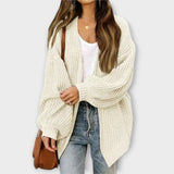 Leva | Lässiger Strick-Cardigan für jeden Anlass – Weiß