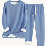 Ayelit – Lounge-Set Mit Langen Ärmeln – Blau