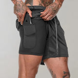 Adonis - Herren-Trainingsshorts – Dunkelgrau