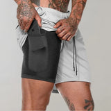Adonis - Herren-Trainingsshorts – Hellgrau