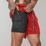 Adonis - Herren-Trainingsshorts – Rot