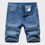 Herren Gerade Geschnitten Kurze Hosen – Blau