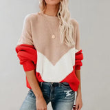 Hanne – großer modischer damenpullover – Rosa Rot