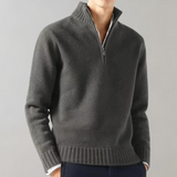 Warmer Fleece-Zip-Pullover für Herren | Perfekt für Outdoor-Aktivitäten – Grau