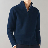 Warmer Fleece-Zip-Pullover für Herren | Perfekt für Outdoor-Aktivitäten – Marineblau