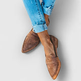 Lina | Slipper-Loafer aus Suède – Khaki