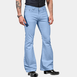 Linn - Retro-Schlaghosen für Herren – Blau