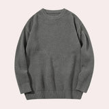 Herren-windjacke mit kaLässiger rundhalspullover für herrenpuze – Grau