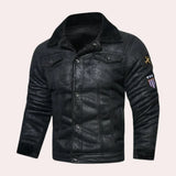 Stilvolle und bequeme herrenjacke – Schwarz