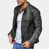 Leroy – klassische wetterfeste herrenjacke – Schwarz