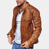 Leroy – klassische wetterfeste herrenjacke – Braun