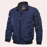 Nicolas - modische und winddichte herren-bomberjacke – Blau