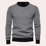 Oli – weicher und warmer herrenpullover – Schwarz