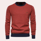 Oli – weicher und warmer herrenpullover – Rot