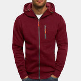 Jacks - herren sweatshirt mit kapuze und reißverschluss – Rot