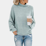 Weicher und stylischer damenpullover – Babyblau