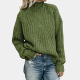 Violeta – bequemer Strickpullover für Damen – Grün