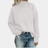 Violeta – bequemer Strickpullover für Damen – Weiß