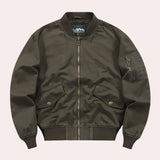 Klassisch – bomberjacke für herren – Armeegrün