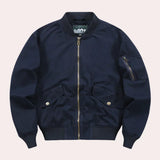 Klassisch – bomberjacke für herren – Blau