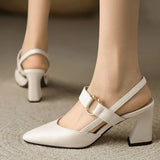 Christina – Elegante Damen Slingback-Pumps – Beige