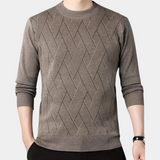 Garry – stylischer herrenpullover – Khaki
