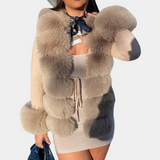 Raimonda – elegante warme damen-strickjacke – Beige