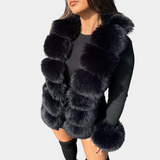 Raimonda – elegante warme damen-strickjacke – Schwarz