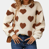 Sofija – bequemer pullover für damen – Braun