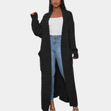 Stylischer, übergroßer damen-cardigan – Schwarz
