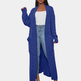 Stylischer, übergroßer damen-cardigan – Blau