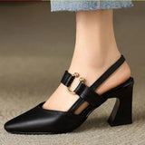 Christina – Elegante Damen Slingback-Pumps – Black