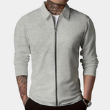 Herren freizeitjacke mit reißverschluss – Grau