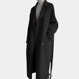 Langer mantel für damen – Schwarz